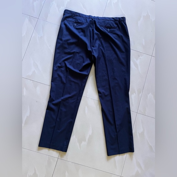 Calvin Klein Wool/Spandex Pants. Blue/ Black Stripes 40X32 Men Pockets - Picture 16 of 16